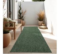Paco Home Tapis Extérieur Balcon Terrasse Tapis Cuisine Uni Motif Moucheté Vert Vert 60x100 cm