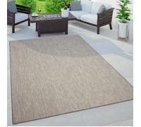 Paco Home Tapis Exterieur Terrasse Balcon Tapis Cuisine Motif Boho Uni Moucheté Gris Crème Gris 60x100 cm