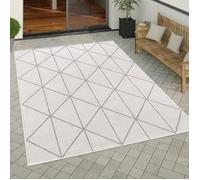 Paco Home Tapis Exterieur Terrasse Balcon Tapis Cuisine Motif Scandinave Geometrique Blanc 60x100 cm