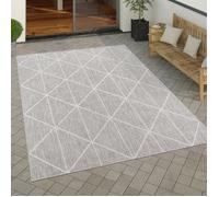 Paco Home Tapis Exterieur Terrasse Balcon Tapis Cuisine Motif Scandinave Geometrique Gris 60x100 cm
