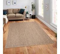 Paco Home Tapis Exterieur Terrasse Salon Cuisine Lavable en Machine Motif Boho Uni, Dimension:200x280 cm, Couleur:Beige 2