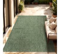 Paco Home Tapis Intérieur Et Extérieur Balcon Terrasse Tapis Cuisine Monochrome Moucheté, Dimension:120x160 cm, Couleur:Vert