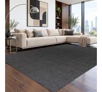 Paco Home Tapis Intérieur Et Extérieur Balcon Terrasse Tapis Cuisine Monochrome Moucheté, Dimension:200x280 cm, Couleur:Anthracite