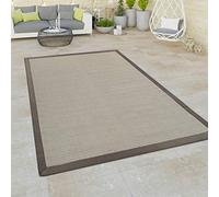 Paco Home Tapis Intérieur Extérieur Balcon Terrasse Aspect Sisal Gris Vert Diff. Coloris, Dimension:120x170 cm, Couleur:Beige