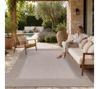 Paco Home Tapis Intérieur & Extérieur Balcon Terrasse Cuisine Motif Ethnique Boho Moderne, Dimension:120x160 cm, Couleur:Beige 7