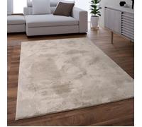 Paco Home Tapis Salon Adulte Poil Long Shaggy Lavable En Machine Moelleux Pelucheux Beige Beige 200x280 cm