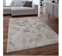 Paco Home Tapis Salon Adulte Poil Long Shaggy Lavable En Machine Moelleux Pelucheux Gris Gris 200x290 cm