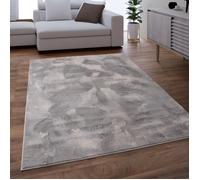 Paco Home Tapis Salon Adulte Poil Long Shaggy Lavable En Machine Moelleux Pelucheux Gris Gris foncé 200x290 cm