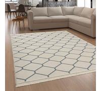 Paco Home Tapis Salon Chambre Adulte Lavable en Machine Motif Scandinave Motif Boho, Couleur:Gris 5, Dimension:140x200 cm