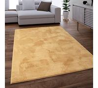 Paco Home Tapis Salon Adulte Poil Long Shaggy Lavable En Machine Moelleux Pelucheux Jaune Jaune 60x90 cm