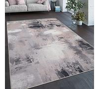 Paco Home Tapis Salon Chambre Adulte Tissage Plat Moderne Motif Abstrait Vintage Lavable en Machine, Dimension:80x150 cm, Couleur:Gris Beige