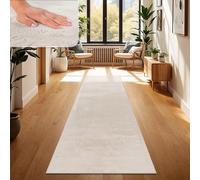 Paco Home Tapis Salon Fausses Fourrures Doux Lavable Moderne Élégant Facile À Entretenir Effet Fourrure Uni Brillant Douillet À Poils Longs, Dimension:60x90 cm, Couleur:Crème