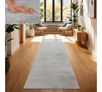 Paco Home Tapis Salon Fausses Fourrures Doux Lavable Moderne Élégant Facile À Entretenir Effet Fourrure Uni Brillant Douillet À Poils Longs, Dimension:100x200 cm, Couleur:Gris