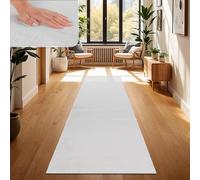 Paco Home Tapis Salon Fausses Fourrures Doux Lavable Moderne Élégant Facile À Entretenir Effet Fourrure Uni Brillant Douillet À Poils Longs, Dimension:100x200 cm, Couleur:Blanc