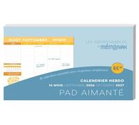 Pad aimanté calendrier hebdomadaire 16 mois, septembre 2026 à décembre 2027 - Collectif - Editions 365 - broché - Calendrier