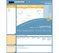 Pad mensuel calendrier aimanté tout-en-un 2027, sept. 2026-déc. 2027 - Collectif - Editions 365 - broché - Calendrier