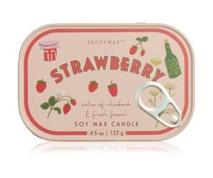 Paddywax Bistro Tin Strawberry bougie parfumée en métal 127 g