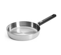 Padella en Inox Woll avec manche amovible LOGIC STEEL, Couleur Grigio