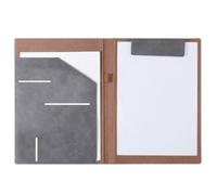Padfolio Porte-bloc porte-documents en simili cuir pochette | Presse-papiers de rangement format lettre A4 for le travail scolaire