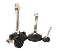 PADGCNOR Pied Reglable Lot de 5/2/1 Pieds nivellement réglables M8 M10 M12, Base pivotante, articulés for Meubles