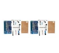 Padivine Lot de 2 kits de compteurs de geiger, module de compteur, détecteur de rayonnement nu ire avec alarme sonore et lumineuse