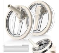 Padonco 2 pièces 1,18 L Couvercle de gobelet avec paille rabattable et anti-fuites pour Stanley H2.0 Quencher, remplacement de couvercle 1,18 L pour accessoires de gobelet Stanley Cup ProTour