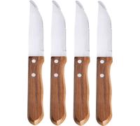 Paella World Ensemble de couteaux jumbo (couteau à steak) 4-pièces lame 25cm manche en bois riveté