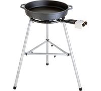Paella World Set de poêles en fonte 1 brûleur avec poêle à paella en fonte Ø 38/40 cm Gastronomie/Catering