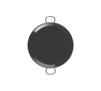 Paellera Marque Vaello En Fer 2 Poignées Émaillée Diamètre 50 Cm