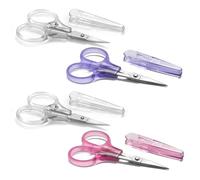 PAFASON Petit Broderie Ciseau Couture Ensemble Droit Précision Pointe | Acier inoxydable pour Matelassage Tricot Artisanat Point de croix Crochet Fil Fil Papier Détail Couper Sécurité Étui
