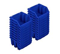 PAFEN Lot de 20 boîtes empilables pour mur à outils 115 x 75 x 118 mm - Boîte de rangement empilable Bleu