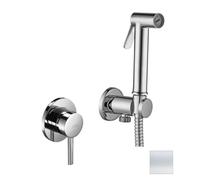 Paffoni Bidet Kit - Barret Mitigeur encastré, avec douchette et corps, blanc mat KITDUP110BO