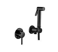 Paffoni Bidet Kit - Mitigeur de bidet encastré, avec douchette et corps, noir mat KITDUP110NO