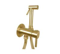 Paffoni Bidet Kit - Set de mitigeur encastré avec douchette de bidet, doré brossé ZDUP110HGSP