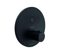 Paffoni Compact Box - Mitigeur de douche thermostatique encastré, noir mat CPT013NO