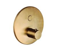 Paffoni Compact Box - Mitigeur de douche thermostatique encastré, or brossé CPT013HGSP