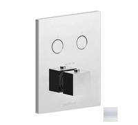 Paffoni Compact Box - Mitigeur thermostatique encastré, pour 2 sorties, blanc mat CPT518BO