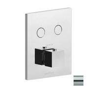 Paffoni Compact Box - Mitigeur thermostatique encastré, pour 2 sorties, inox CPT518ST