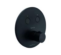 Paffoni Compact Box - Mitigeur thermostatique encastré, pour 2 sorties, noir mat CPT018NO
