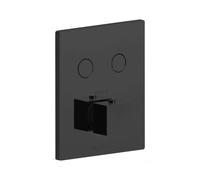 Paffoni Compact Box - Mitigeur thermostatique encastré, pour 2 sorties, noir mat CPT518NO