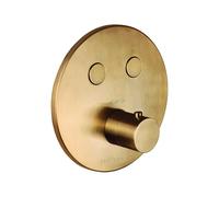 Paffoni Compact Box - Mitigeur thermostatique encastré, pour 2 sorties, or brossé CPT018HGSP