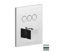 Paffoni Compact Box - Mitigeur thermostatique encastré, pour 3 sorties, inox CPT519ST