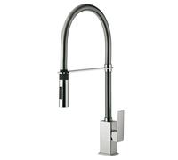 Paffoni Elle - Mitigeur d’évier avec douchette extractible, chrome EL179CR