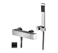 Paffoni Elle - Set de douche avec robinetterie, noir mat EL168DNO