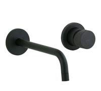 Paffoni Jo - Mitigeur de lavabo encastré avec corps, installation de 2 trous, noir mat JO007NO70