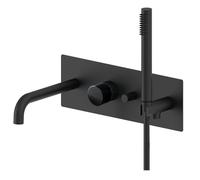 Paffoni Jo - Mitigeur encastré avec corps, pour 2 appareils, noir mat JO001NO