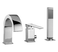 Paffoni Level - Mitigeur sur le bord du bain, installation de 3 trous, chrome LES040CR