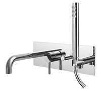Paffoni Light - Mitigeur de baignoire encastré, avec accessoires et corps, chrome LIG001CR