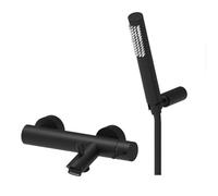 Paffoni Light - Mitigeur de baignore avec accessoires, noir mat LIG023NO