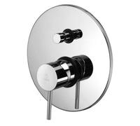 Paffoni Light - Mitigeur de douche encastré avec inverseur et corps d’encastrement, chrome LIG015CR
